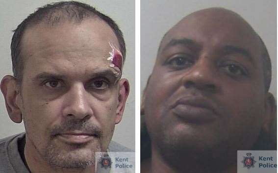 Burglars Nabil Abozid and Nigel Williams were locked up last month