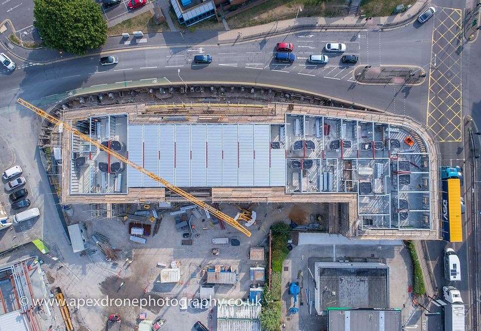 The shopping blocks are taking shape Picture: Apex Drone Photography