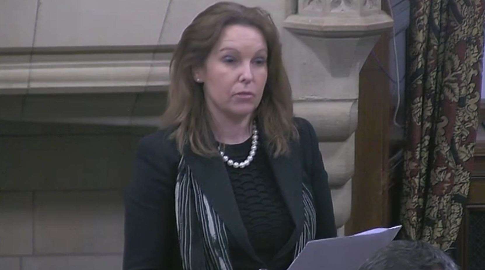 Speaking at Westminster Hall, MP Natalie Elphicke said she hopes Lucas' Law will move forward over the next year. Picture: Parliamentlive.TV