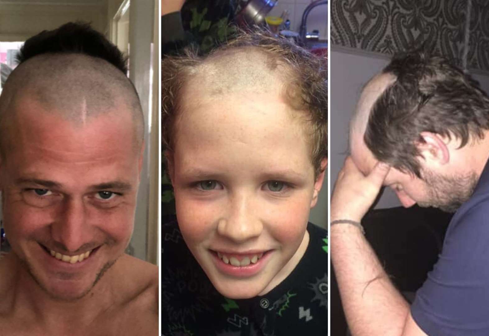 Men and boys across Kent have been having haircuts at home during the coronavirus lockdown - with varying success.