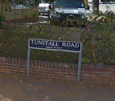 Tunstall Road where two cars were set alight (3812492)