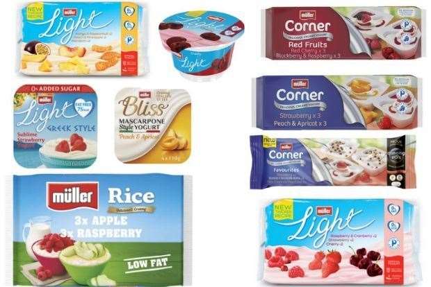 These Muller yoghurts have been recalled from stores