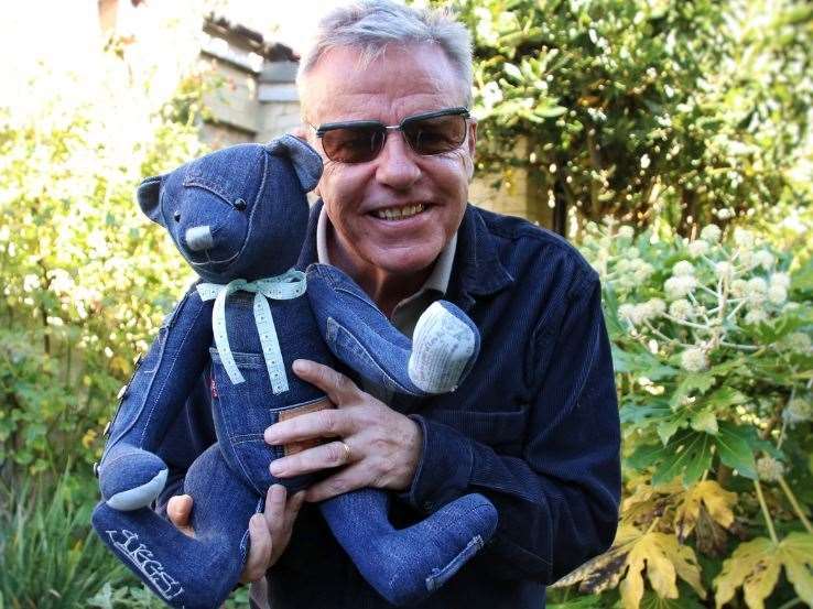 Suggs with his bear