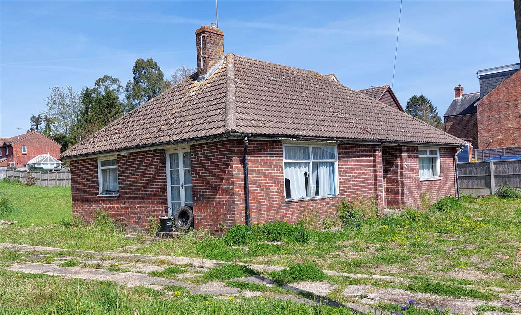 The existing bungalow has fallen into disrepair