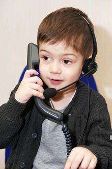 Oliver mans the phone to publicise the new text appeal
