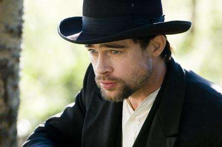 Actor Brad Pitt as Jesse James