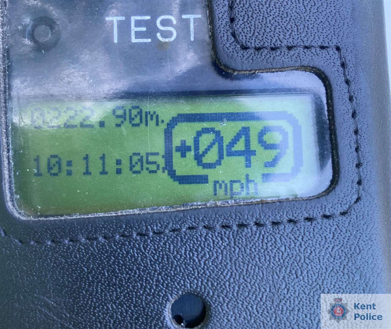 The speed one driver was going at. Picture: Kent Police