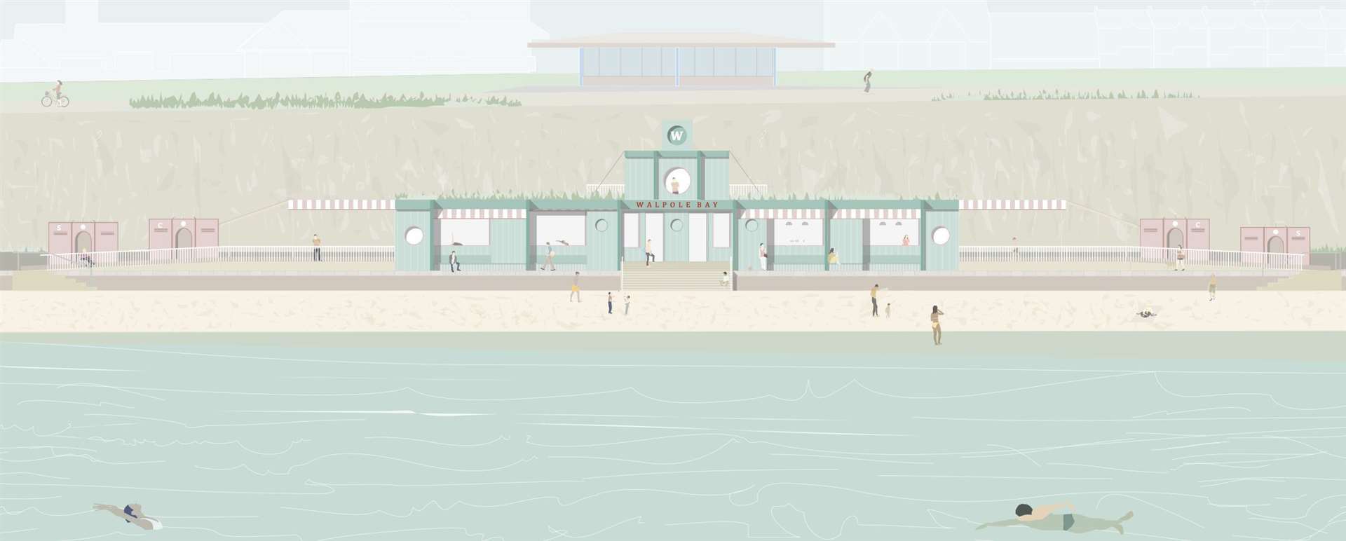 The potential new pavilion at Walpole Bay, Margate. Picture: Thanet District Council