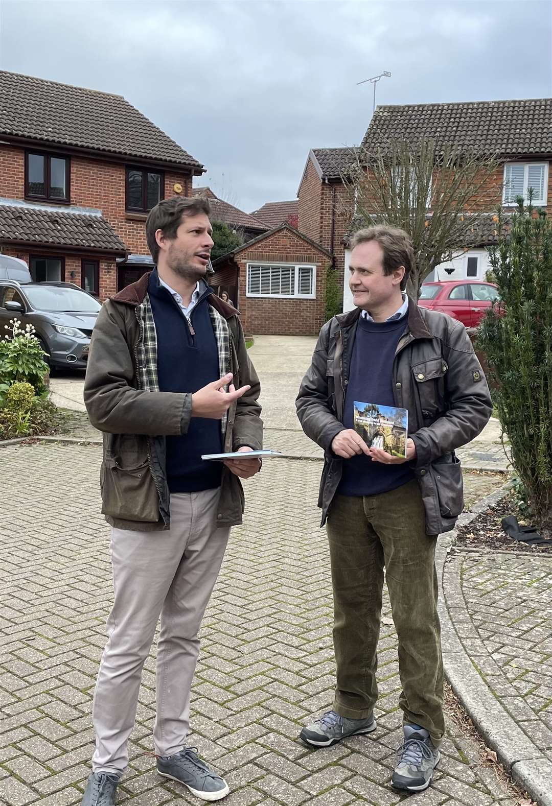 West Malling parish councillor David Thompson with Tonbridge and Malling MP Tom Tugendhat. Picture: David Thompson