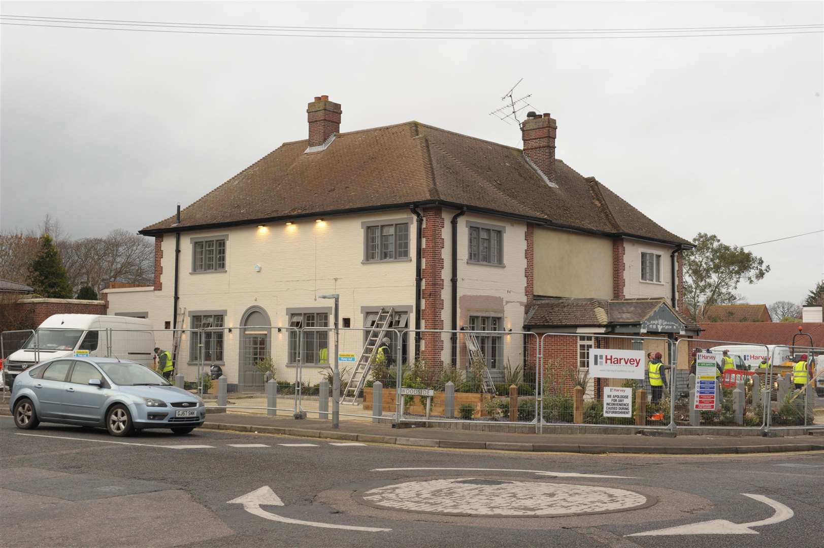 Queens Head pub (formerly), Maidstone Road, Rainham..Pub being re-furbed and given a new name..Picture: Steve Crispe. (6851939)