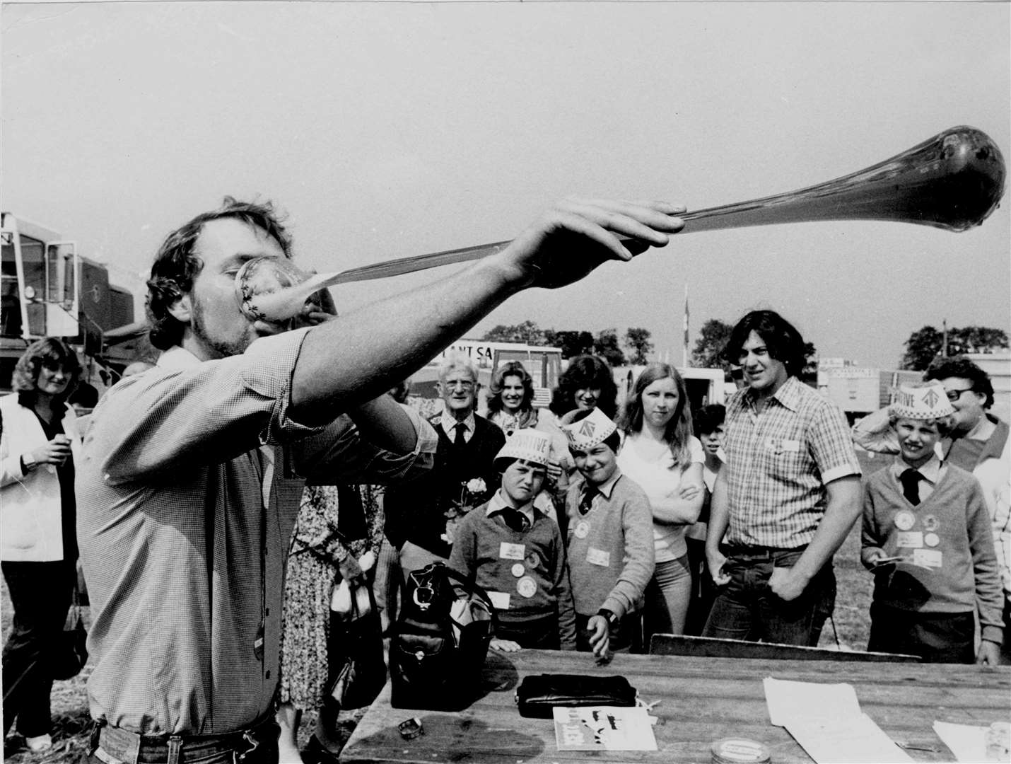 Can you drink a yard of ale? Efforts to do so caused a lot of fun at the Kent County Agricultural Show in 1978