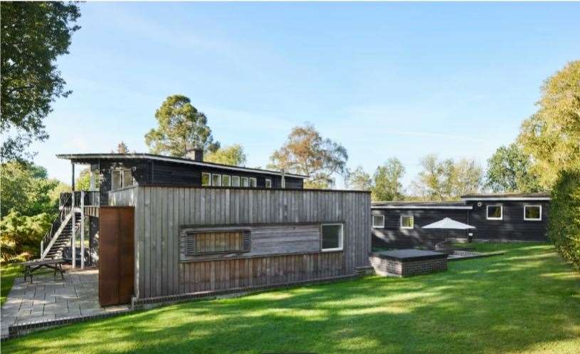 The house is timber clad Picture: The Modern House
