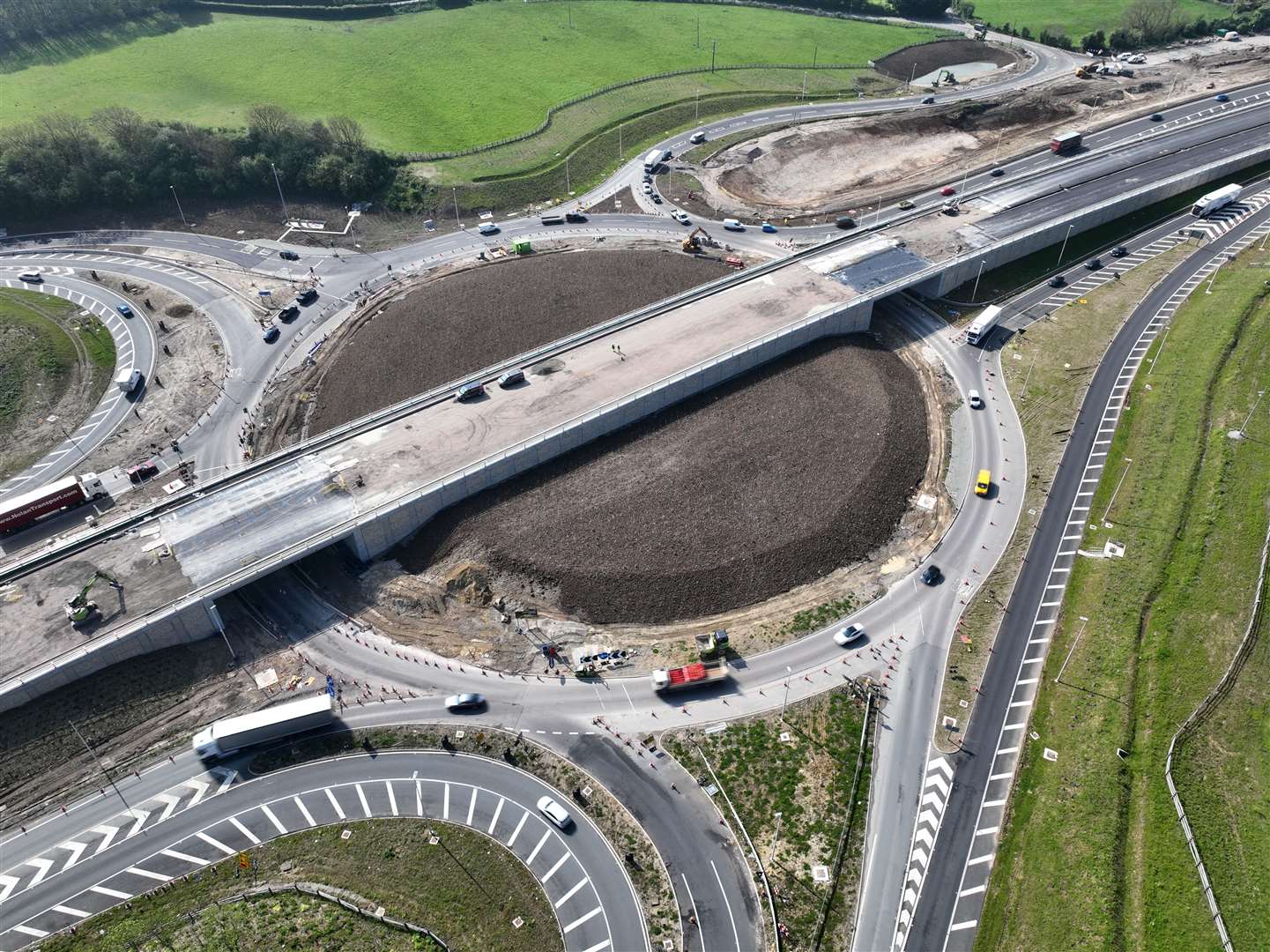 The flyover is set to be available to traffic in July. Picture: Phil Drew