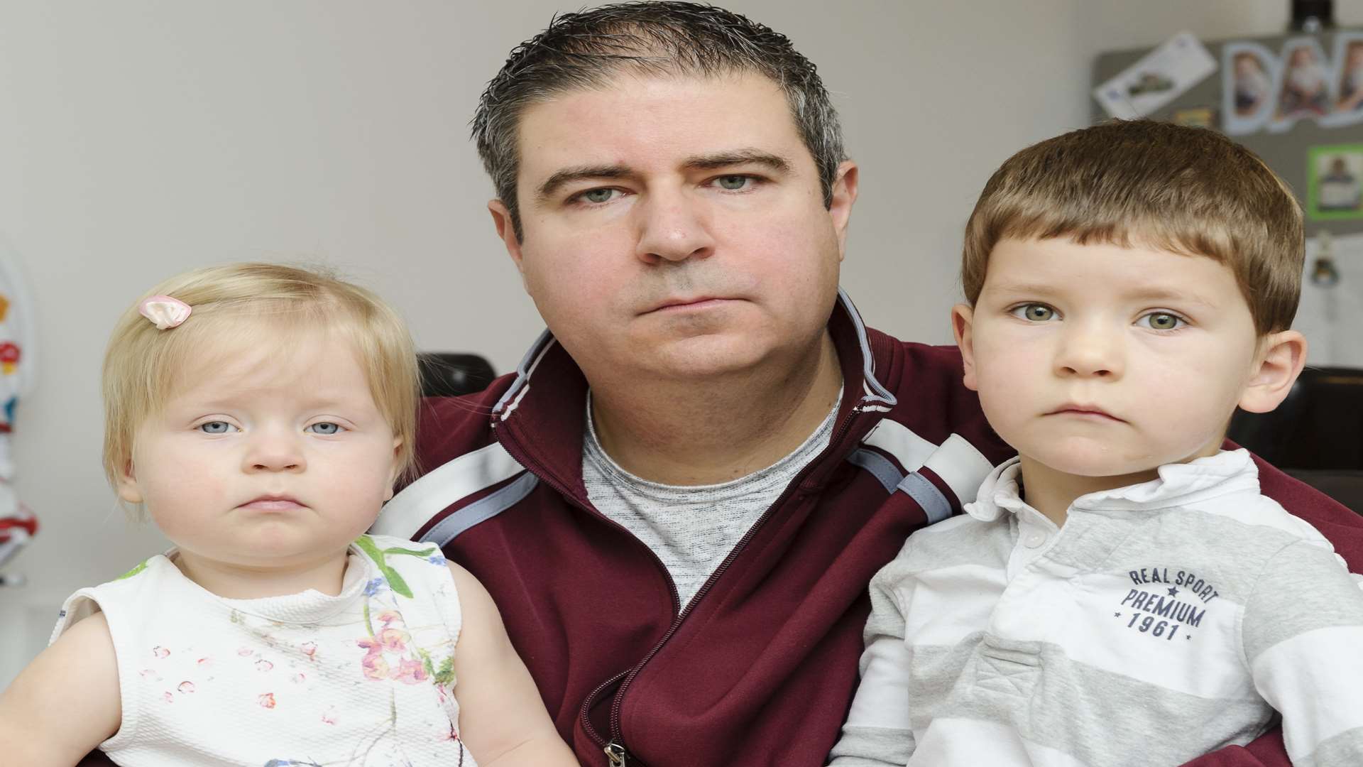 Nick Jarvis, with Chloe, one, and two-year-old Harry, waited nearly an hour for an ambulance after Harry fell ill