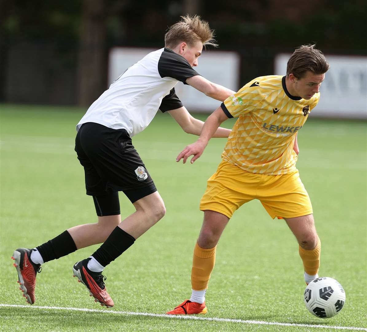 Maidstone United under-16s on the ball against Dartford. Picture: PSP Images
