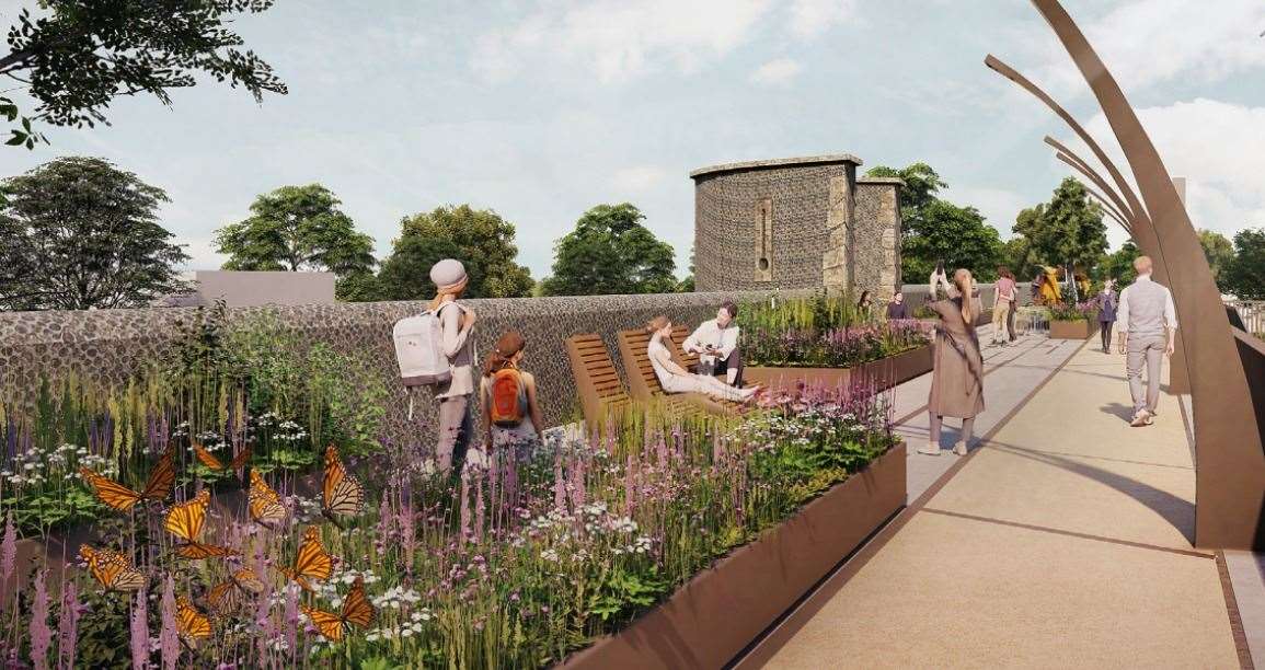 How the city wall is planned to look following a makeover