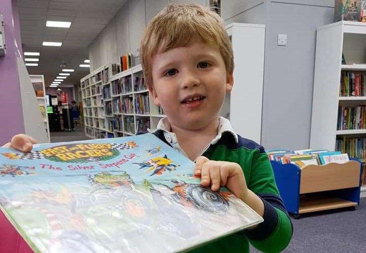 My son has loved visiting the library from an early age