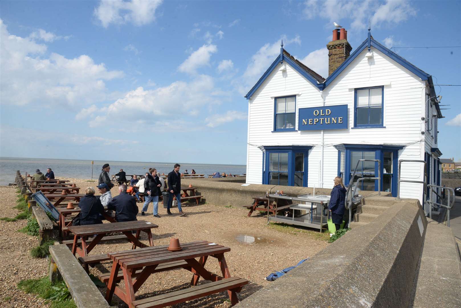 The Old Neptune on the beach at Whitstable - now featuring on the ale which carries the town's name