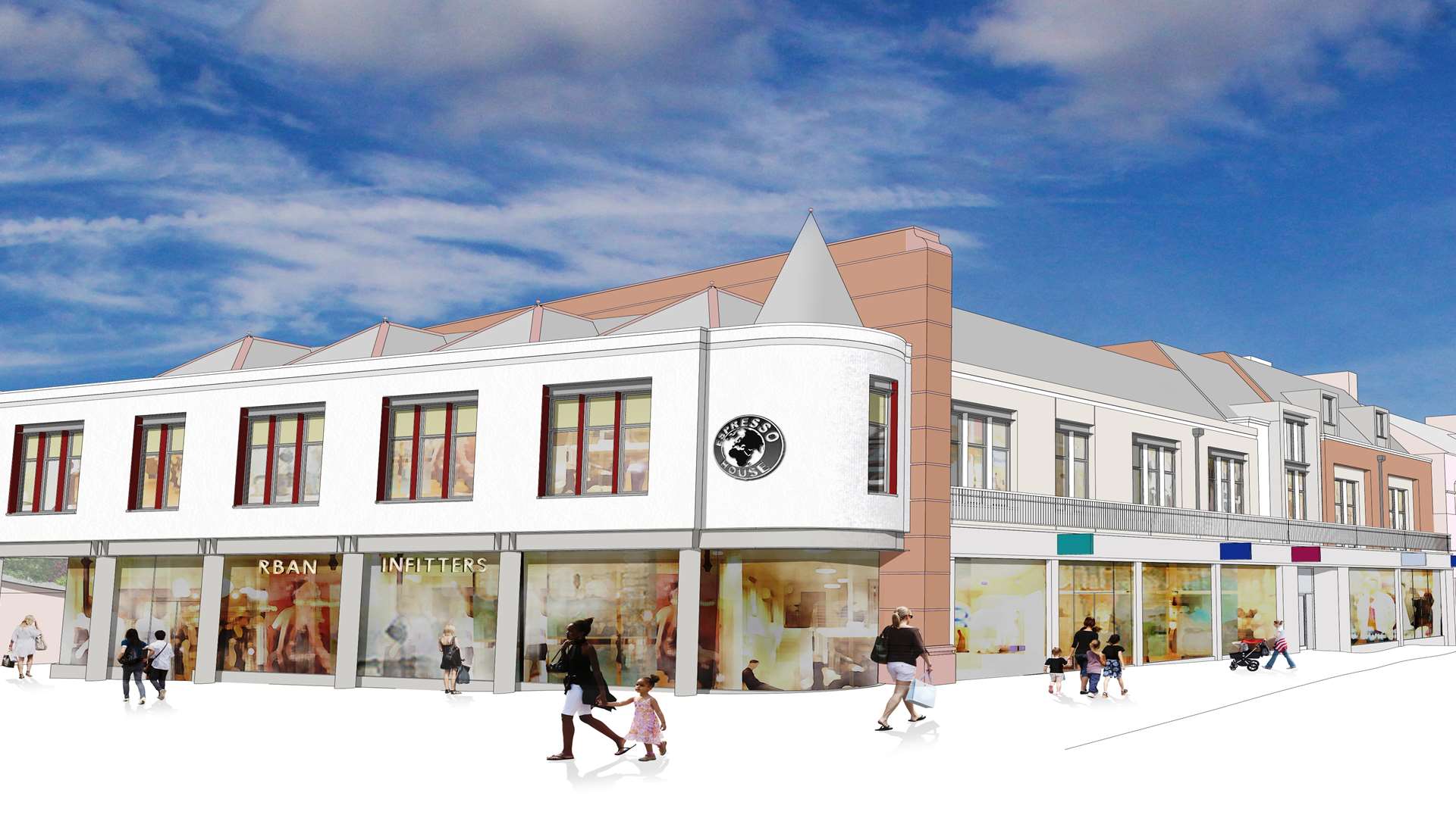New shops and a cinema will be built