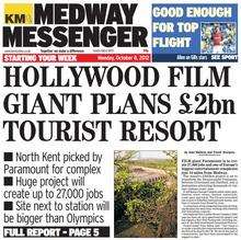 Medway Messenger front page October 8, 2012