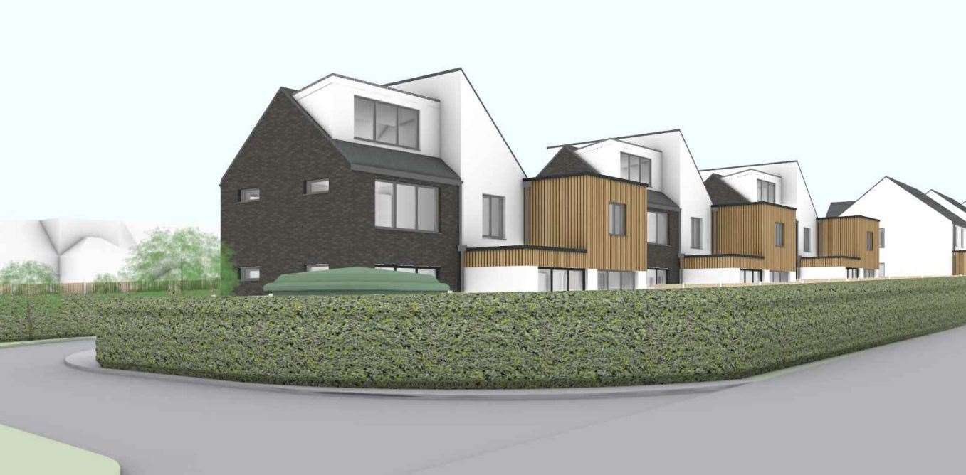 The houses in Nash Road, Margate, will be two and three storeys high. Picture: Rebus Planning Solutions Ltd