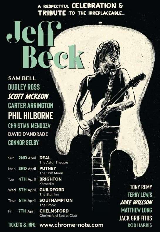 Guitarist Dudley Ross from Canterbury is behind a tribute tour to the late Jeff Beck