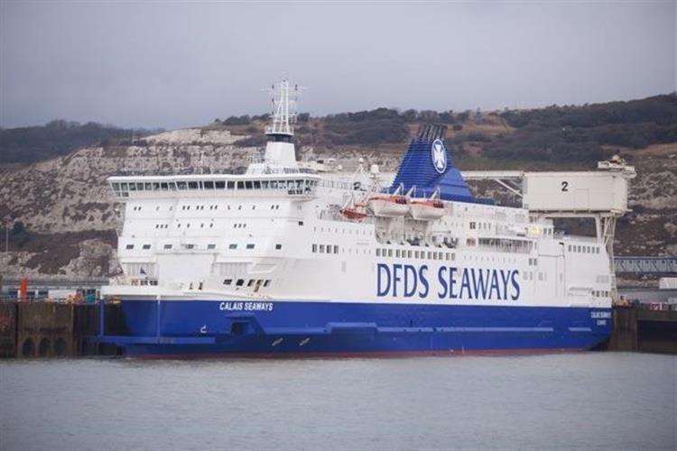 The migrants climbed aboard a DFDS Seaways ship at Calais (7567548)