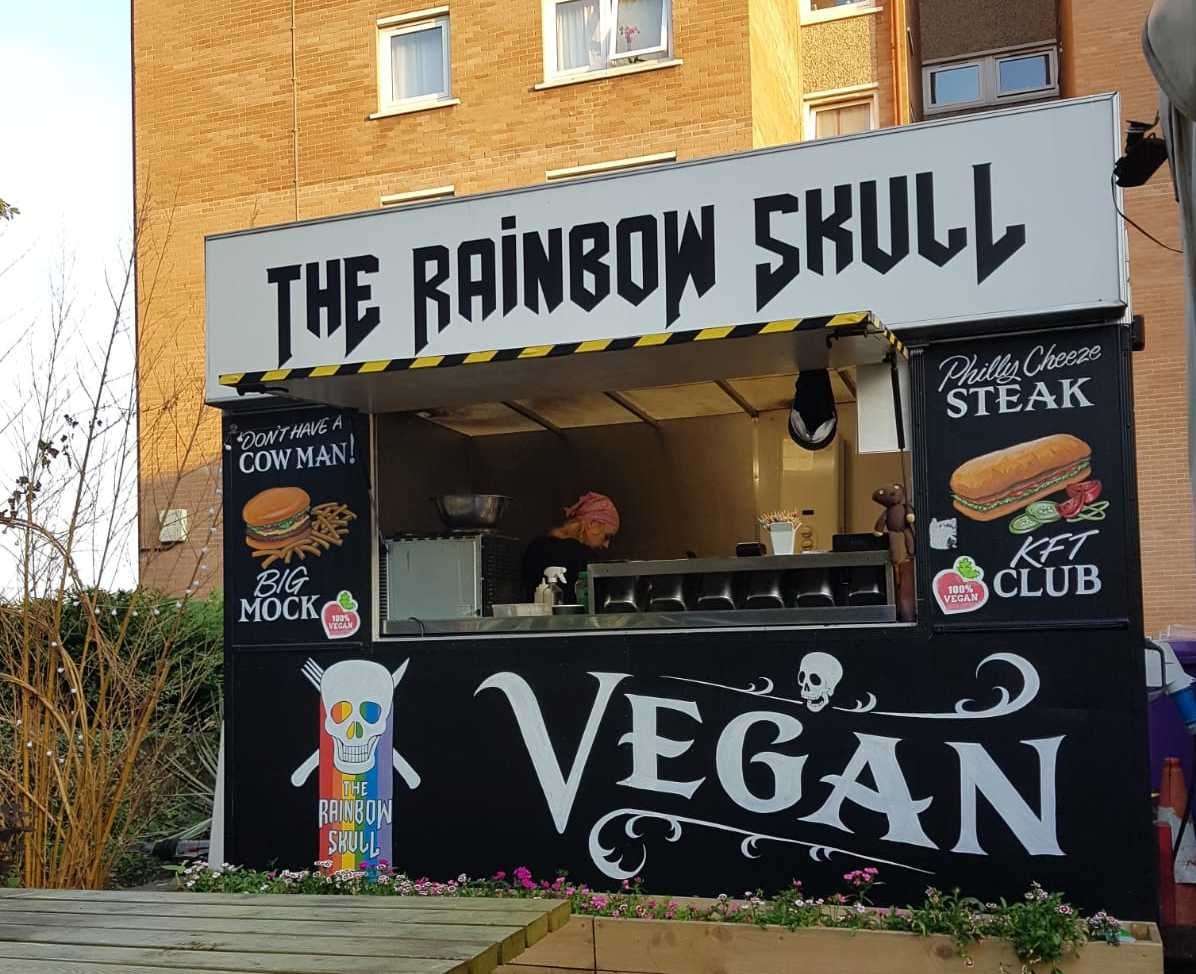 The Rainbow Skull vegan grill is now based in new premises at the Royal Star Arcade