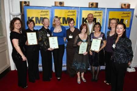 Canterbury area winners at the KM Walk to School awards night