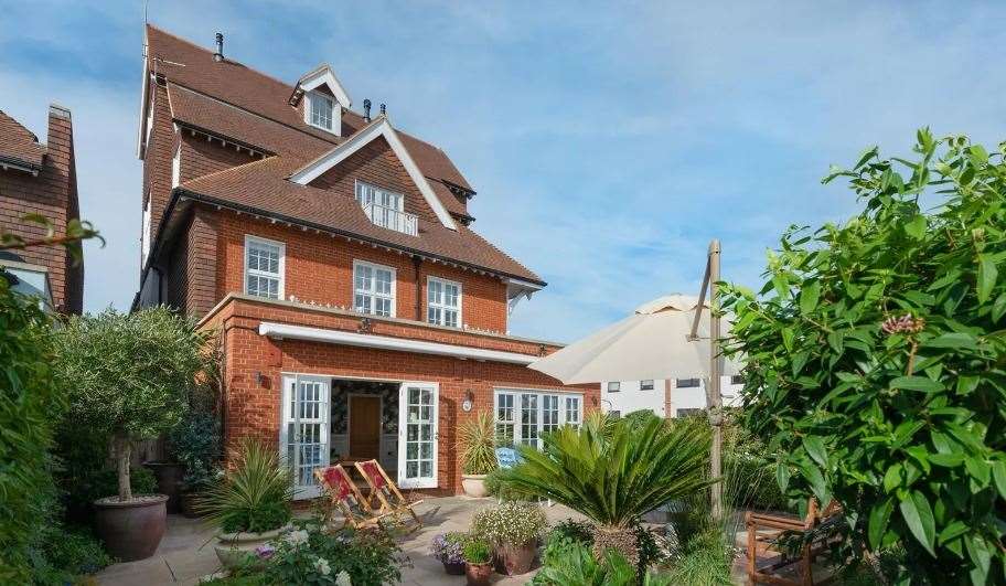This five-bedroom house is the most expensive on the market in the Whitstable area. Picture: Christopher Hodgson