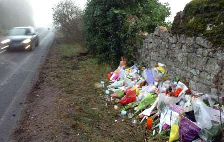 The scene of the crash in December 2005. Picture: MATTHEW WALKER