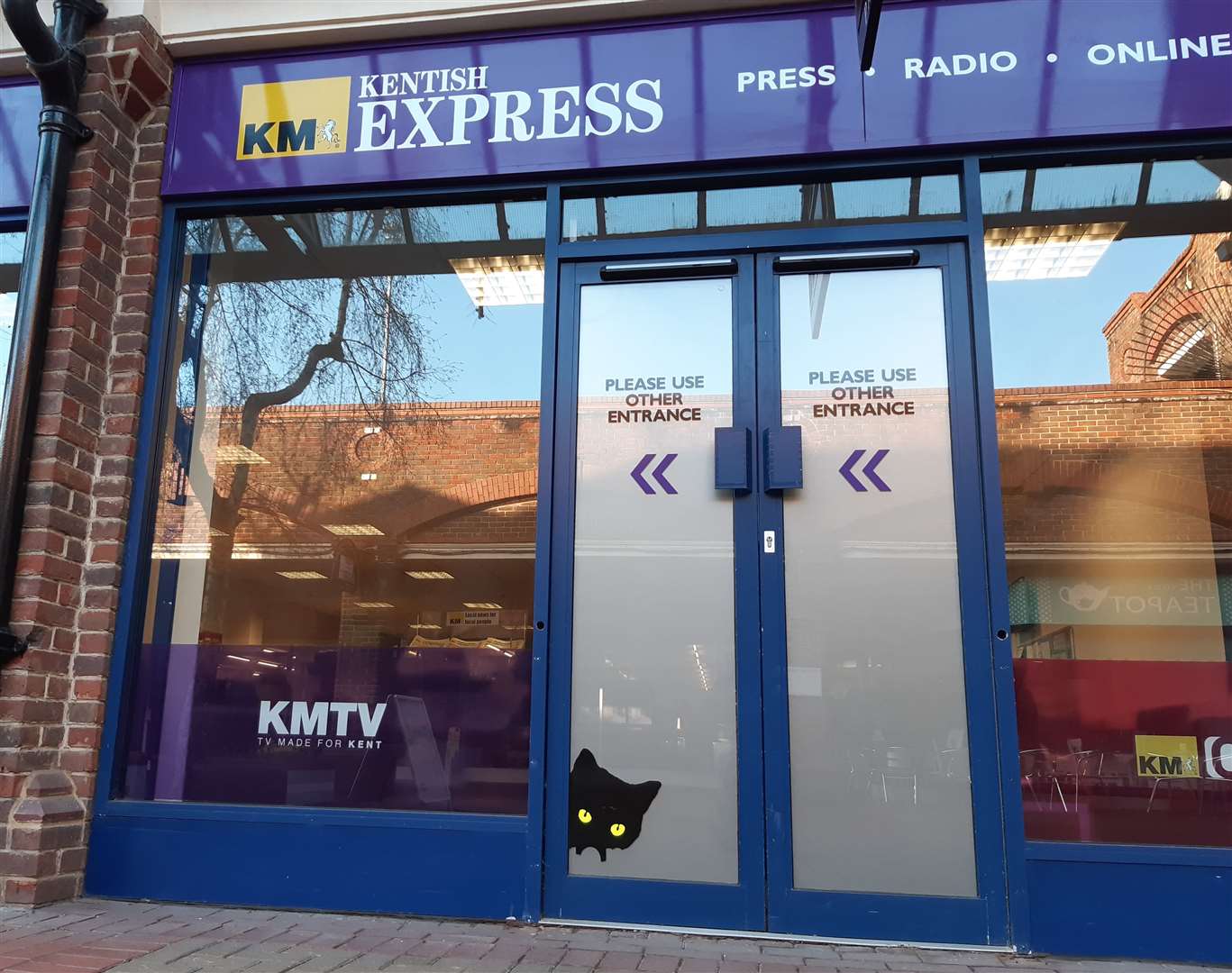 The cat has appeared on the Kentish Express office