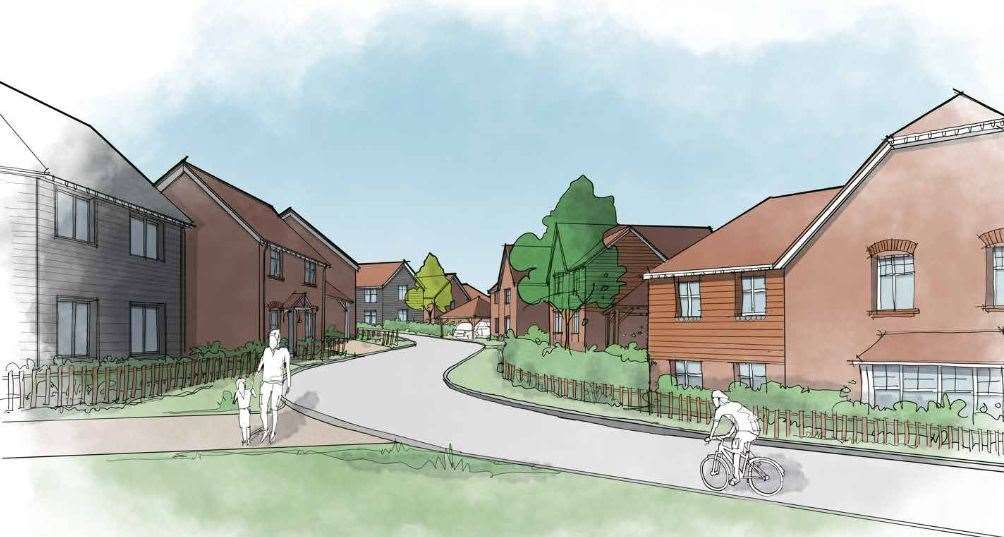 The homes could be built in Hawkhurst. Picture: Rydon Homes and Omega Architects