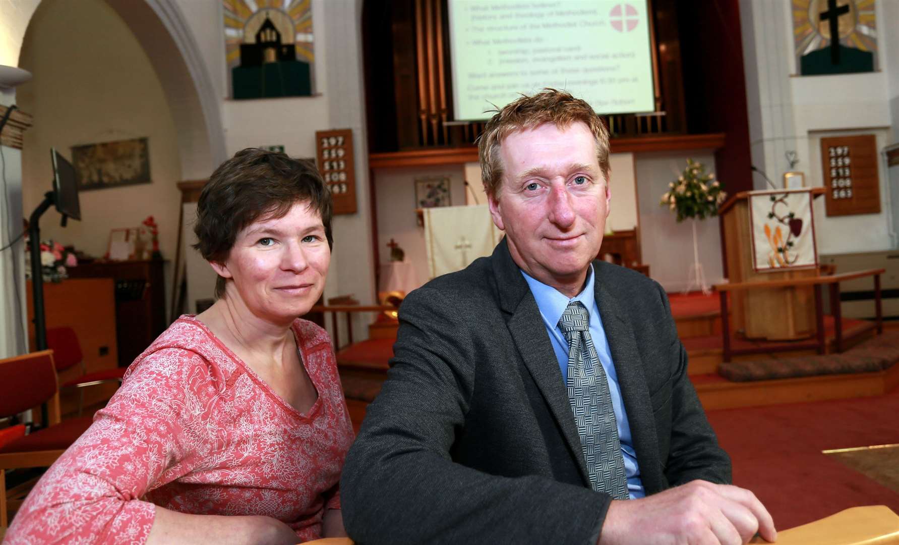Sittingbourne Methodist Church minister Robert Zachar with wife Rachel. Picture: Phil Lee