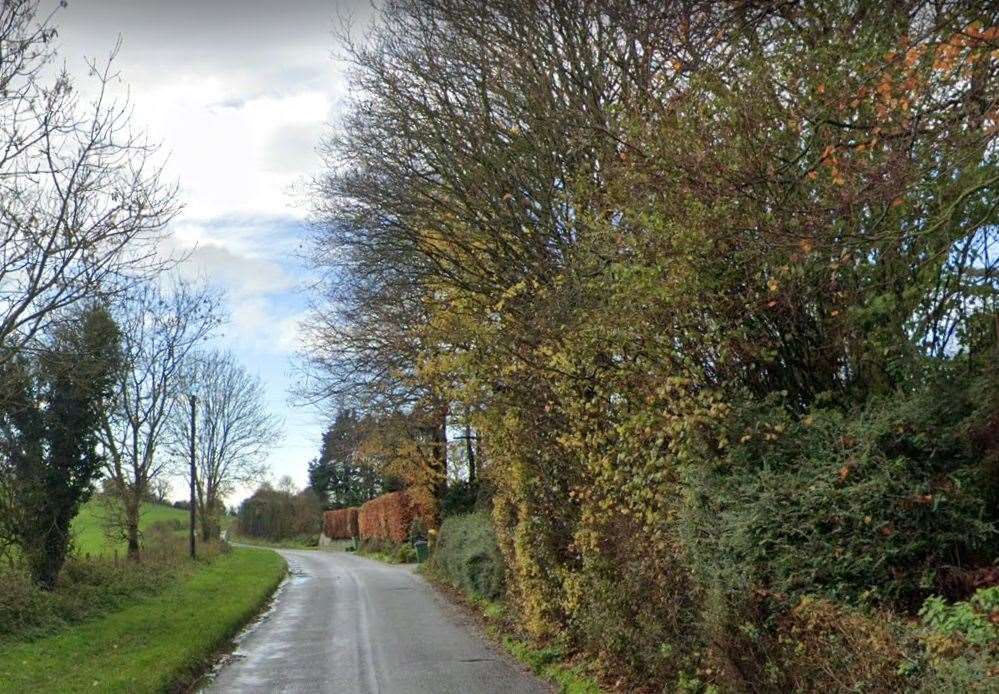 The incident happened on Wednesday in Sandling Road, Lyminge. Picture: Google