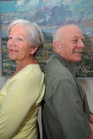 Jenny and Alan Welsford, artists whose exhibition go on show at the Old Town Gallery in Margate