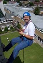Stephen Parry, from the Parry Sharratt solicitors' team, at last year's charity abseil