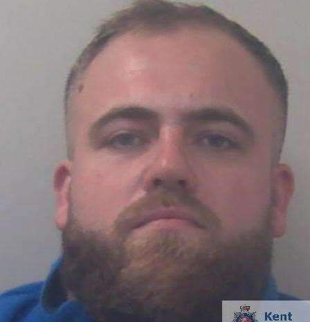 Lewis Spratt, from Ashford, was sentenced to three years and seven months for his role in a Kent-wide criminal drug network. Photo: Kent Police