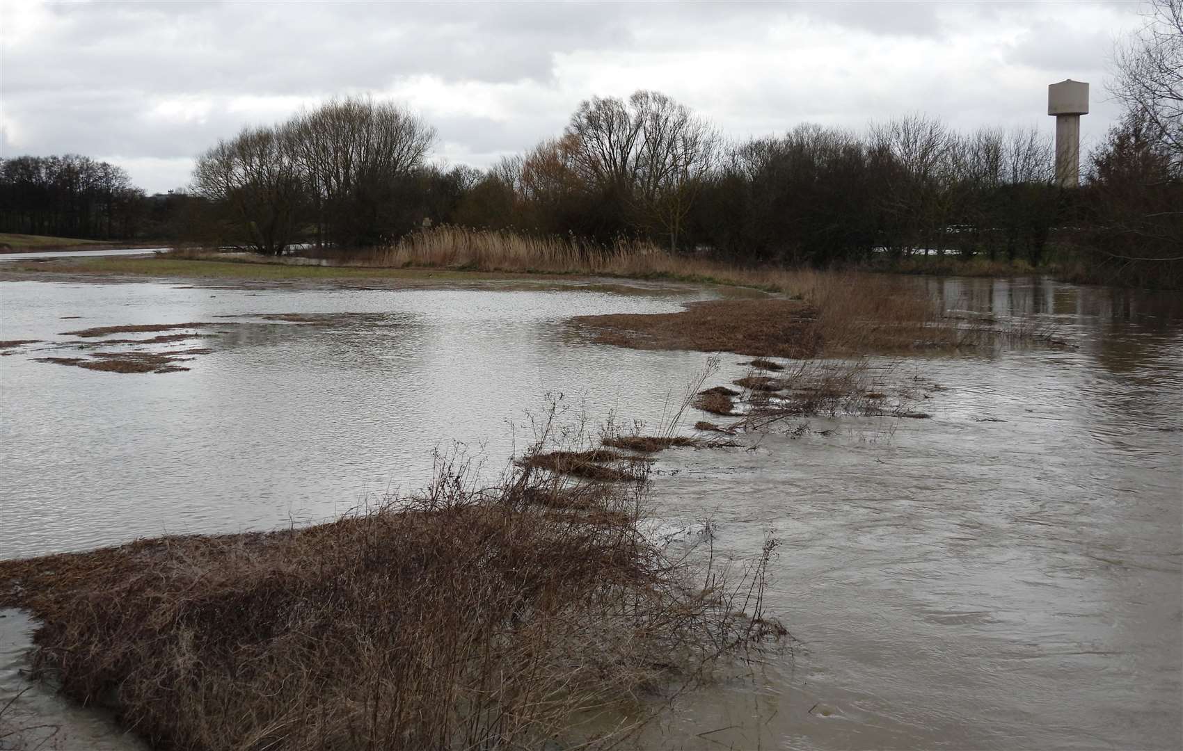 A photo captured on Monday, February 26, 2024 shows flooding on the fields marked for development. Picture: John Bailey