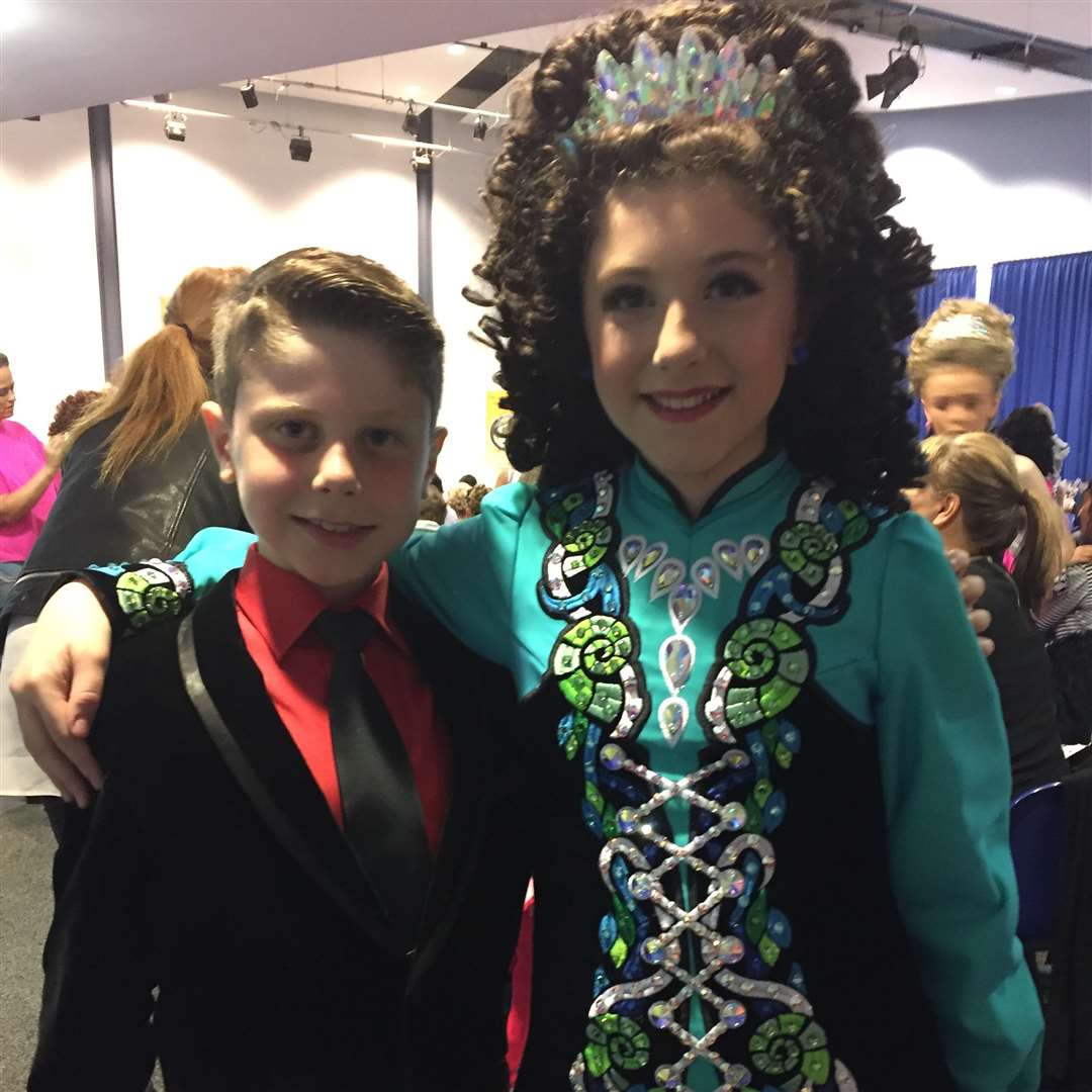 Ashton Canty, 10, from Walderslade, pictured with his sister Hannah, 12, won North American Irish Dancing Championships