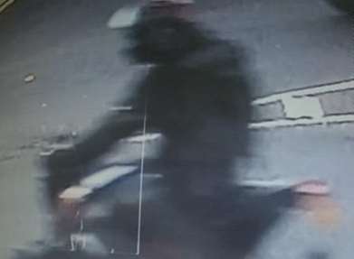 CCTV images of the biker. Picture: Kent Police