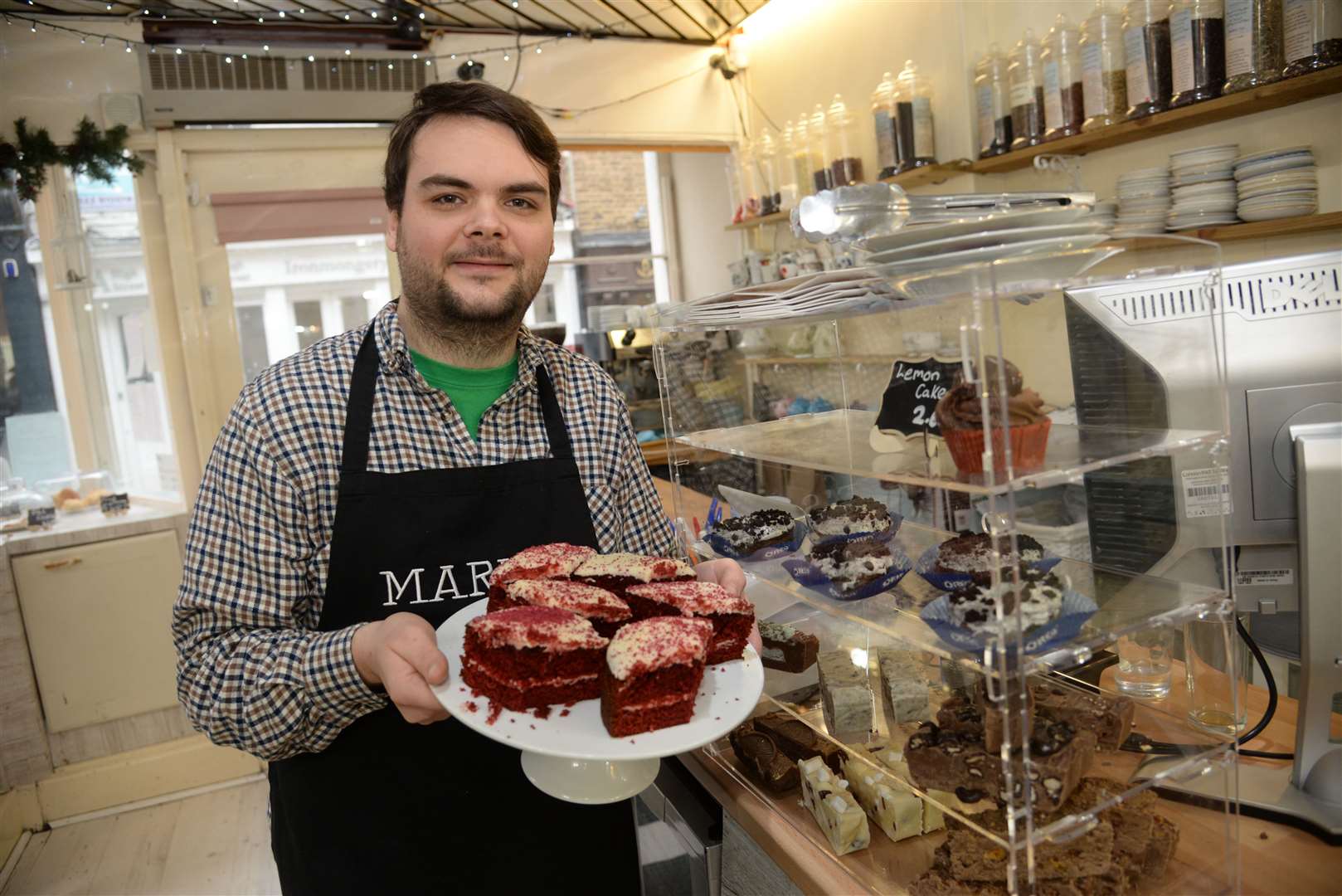 Co-owner Graham at his other business Marie's Tea Room and Emporium. Picture: Chris Davey