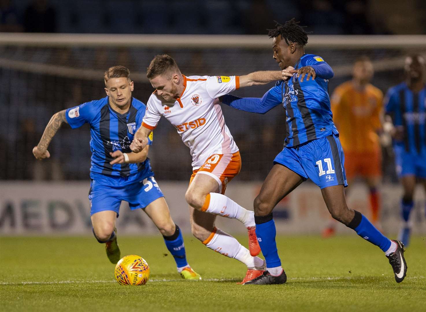 Gillingham were beaten by Blackpool in their last league outing Picture: Ady Kerry