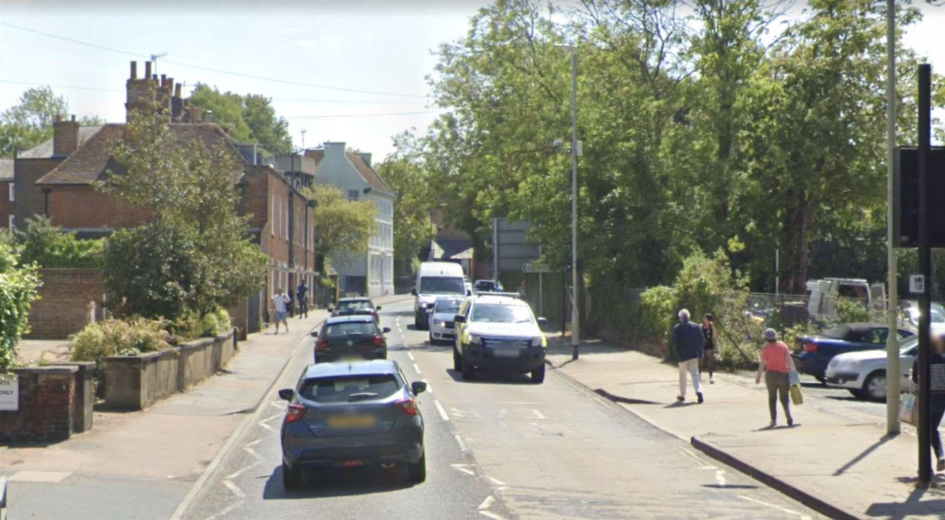Police are on the scene at Old Dover Road, Canterbury. Picture: Google Maps