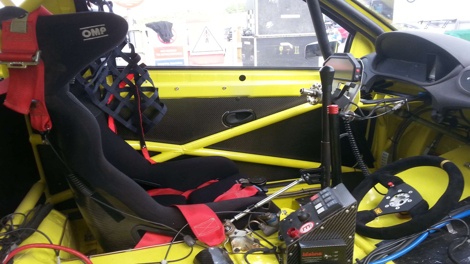 Inside one of the Supercar beasts