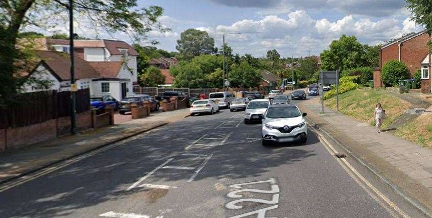 The woman was found in Penhill Road in Bexley. Photo credit: Google Maps