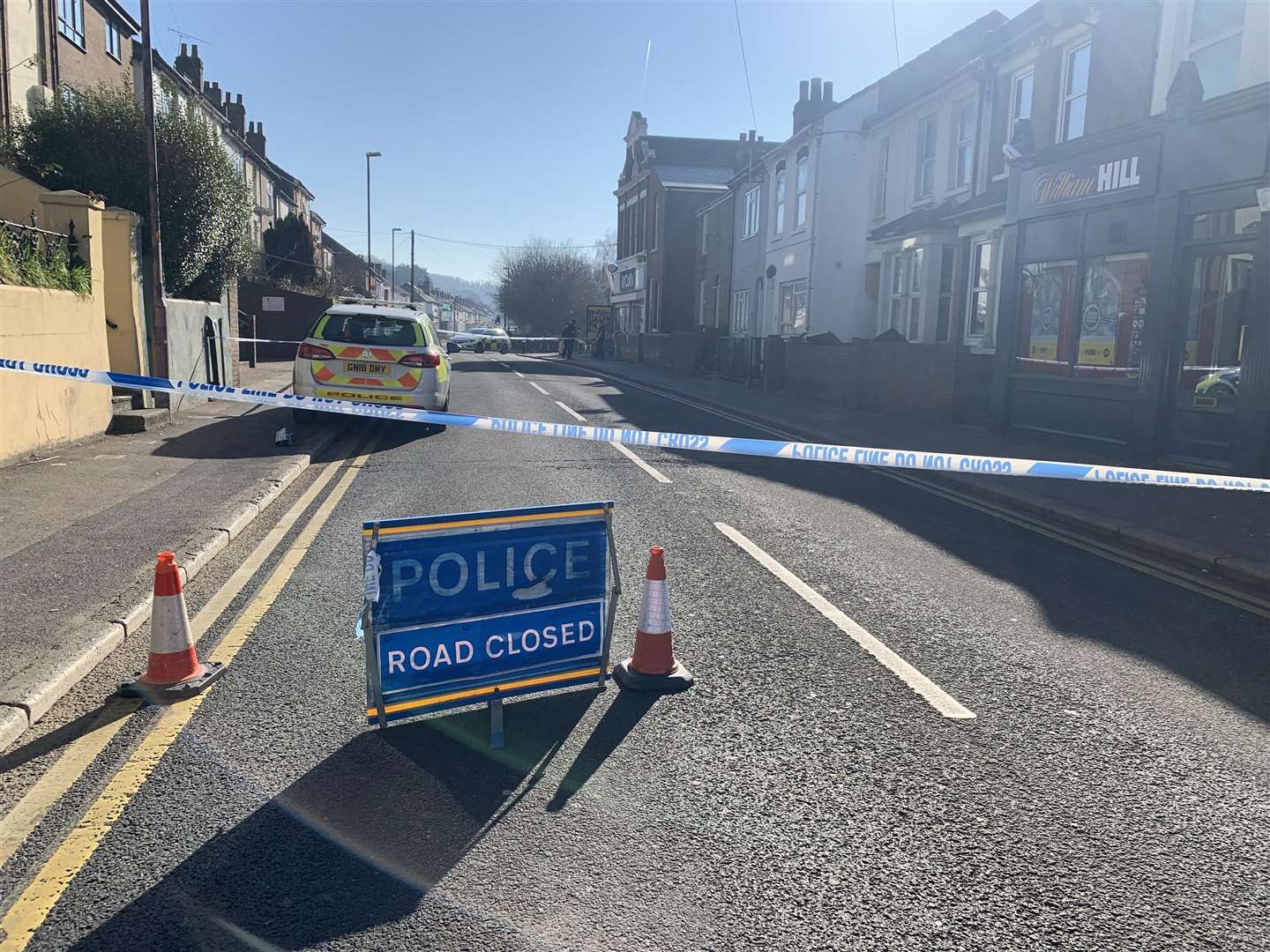 Luton Road, Chatham was closed this morning but has since been reopened.