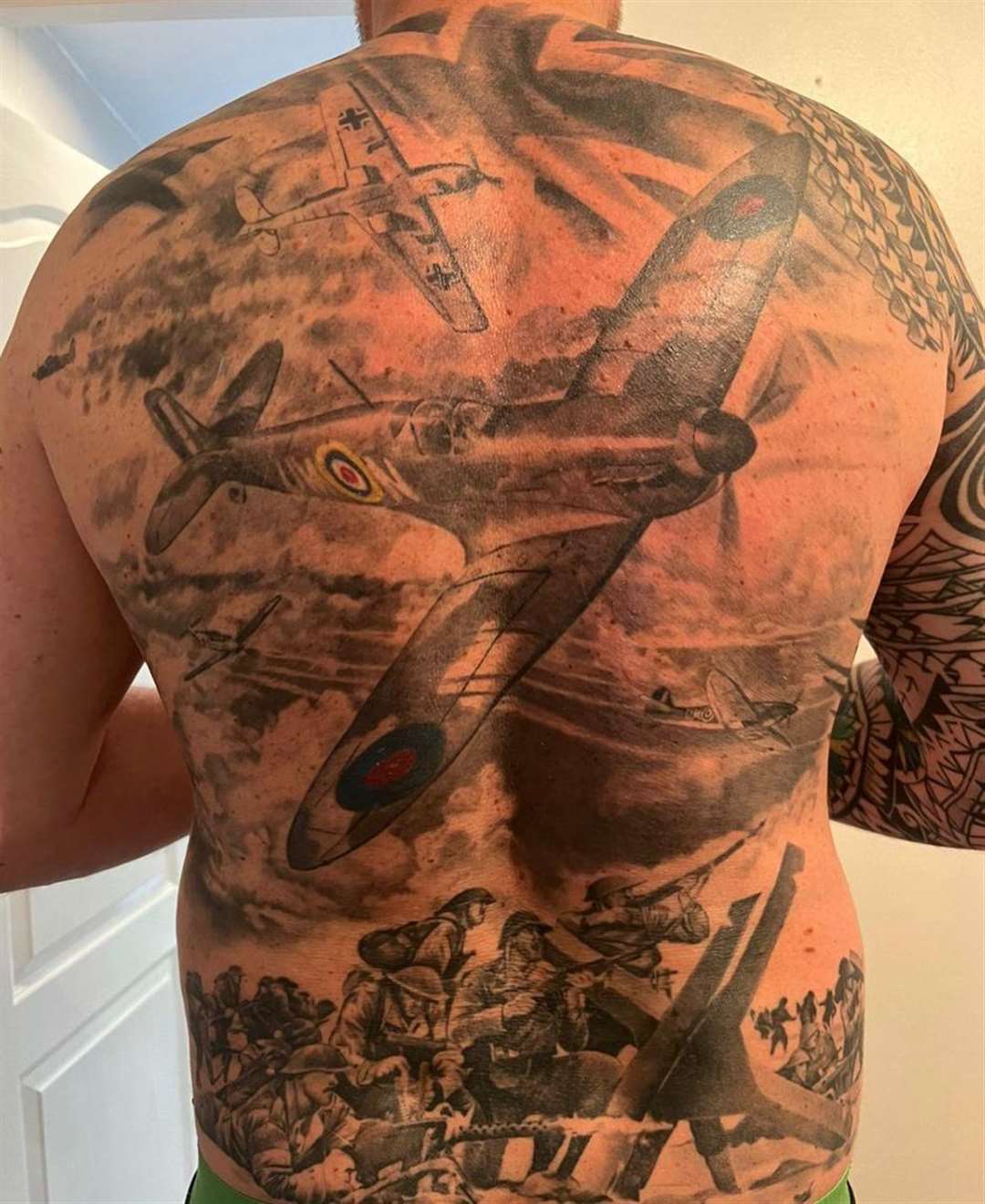 The finished back piece. Picture: Lee Terry