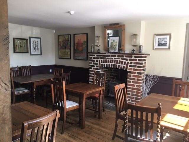 One of several side rooms at the pub which benefited from the pre-Covid makeover