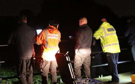 The operation is being led from Peter's Bridge. Pictures: UK News in Pictures @UKNIP247